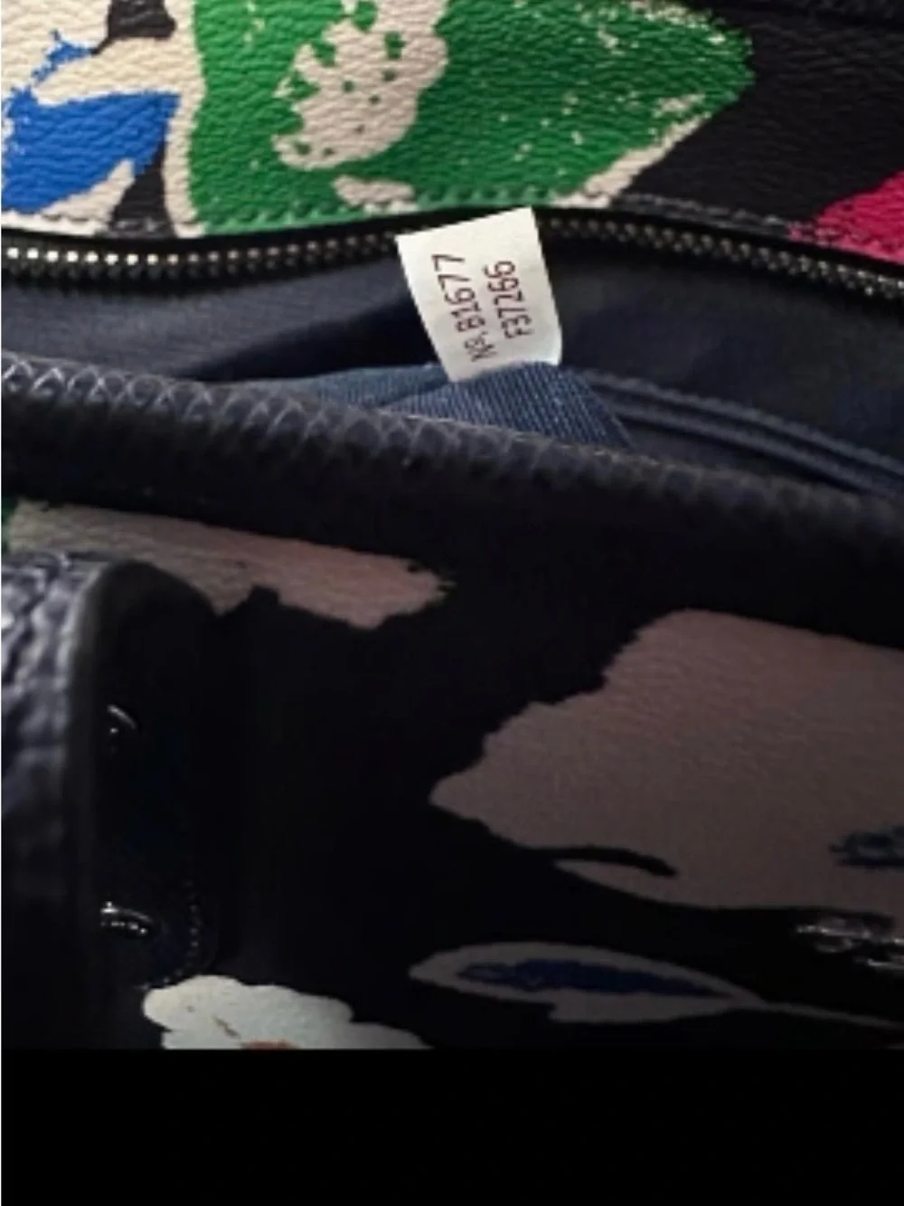 Coach floral print tote shoulder bag purse